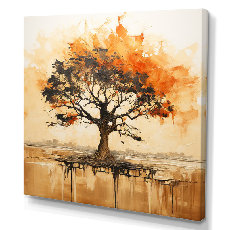 Arbre sauvage d'Afrique, art mural 3, H 36 po x l 36 po x P 1,5 po