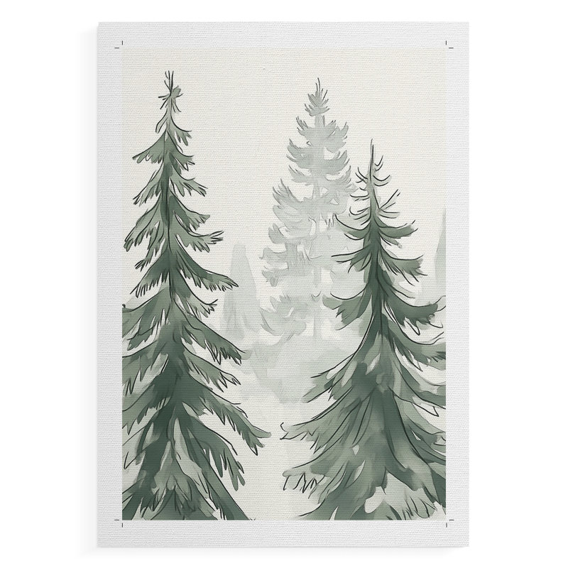 Christmas Holiday Art XCI - Impression sur toile seulement - NON-CADRE, H 48 po x l 32 po