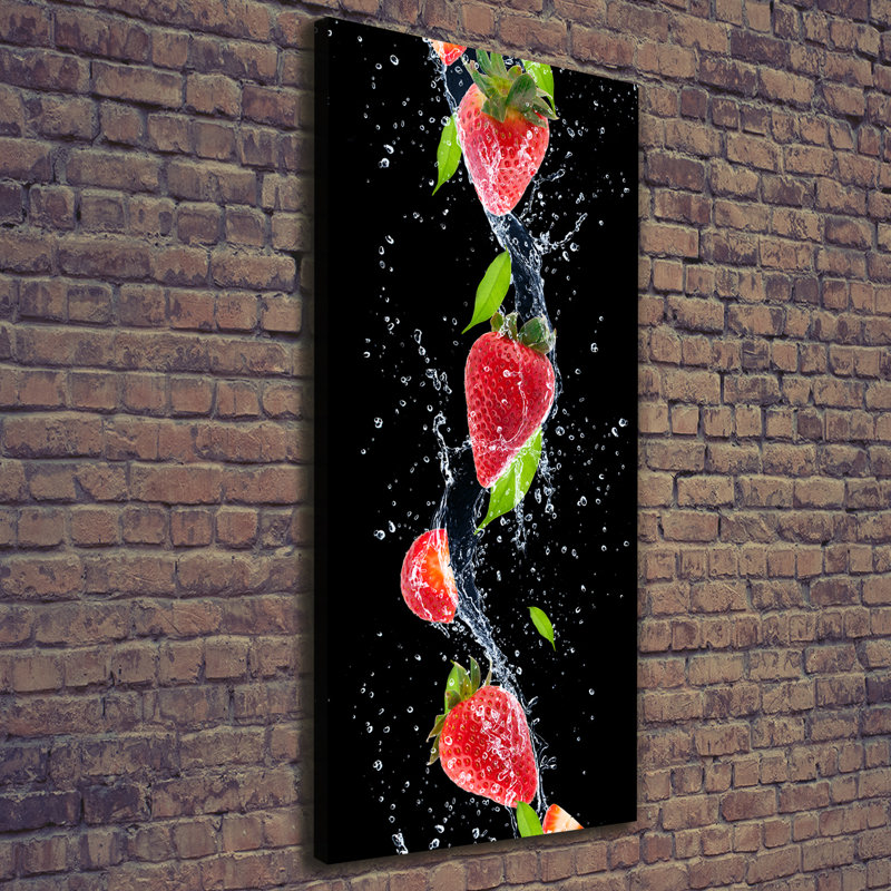 strawberries 1 Piece Wrapped Canvas Wall Art
