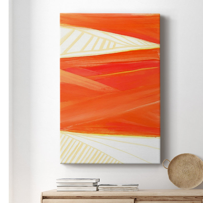 «Warm Rays I» sur toile, H 36 po x l 24 po x P 1 po