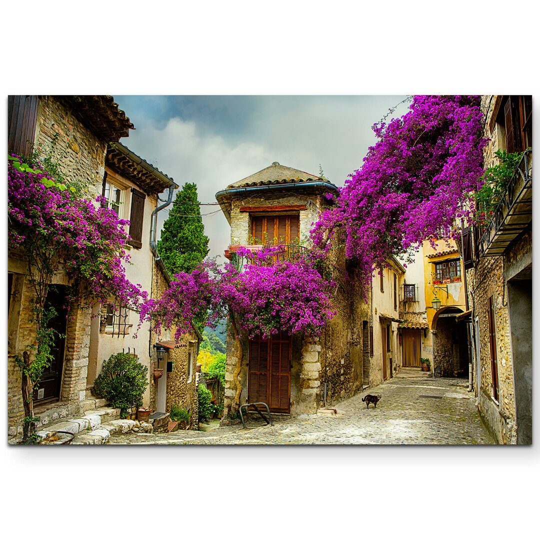 Leinwandbild Wunderschöne alte Stadt in der Provence