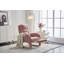 Chaise berçante en tissu avec repose-pieds Teddy-199263664