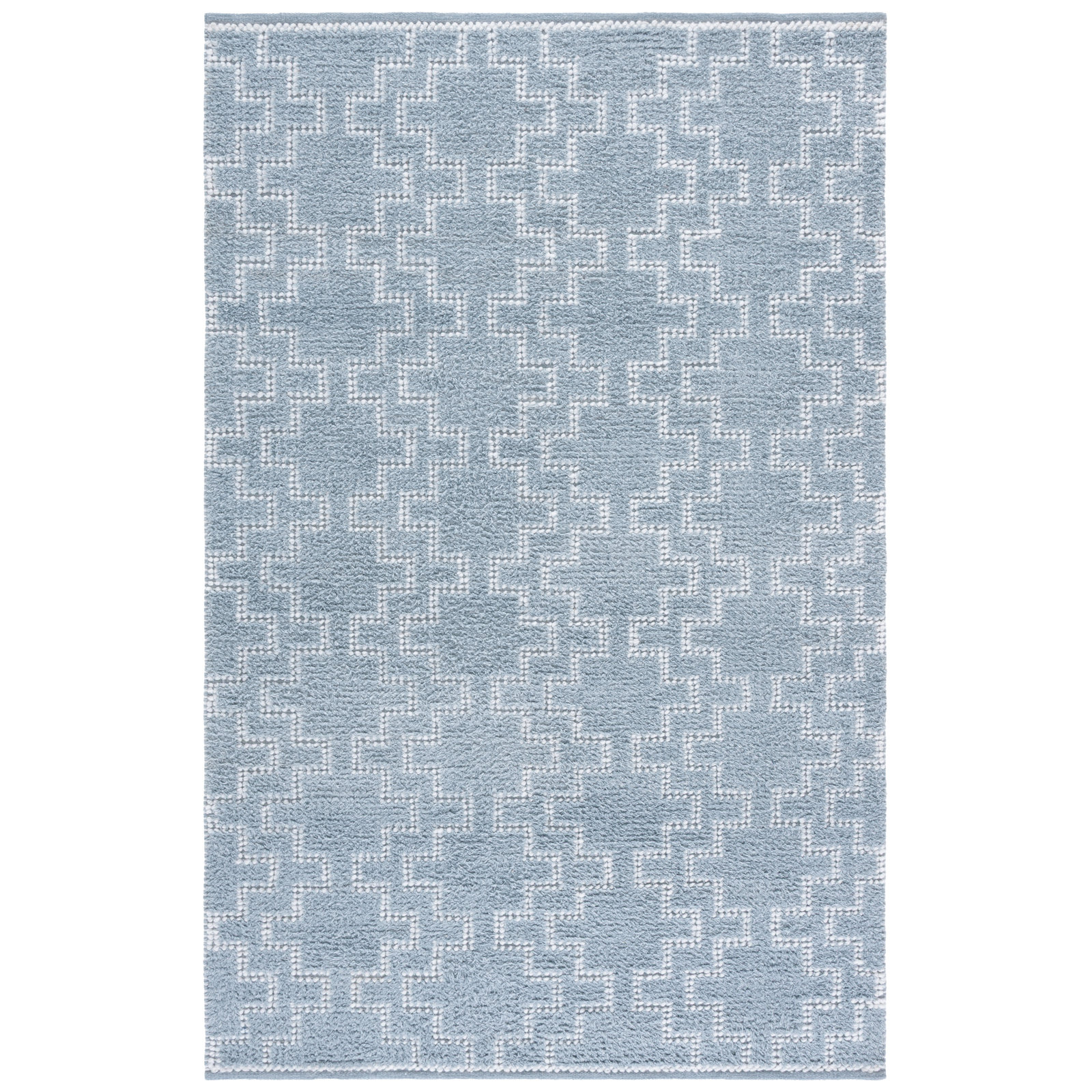 Hand-Woven Geometric Outdoor Rug, 5'-0" X 8'-0" Rectangle