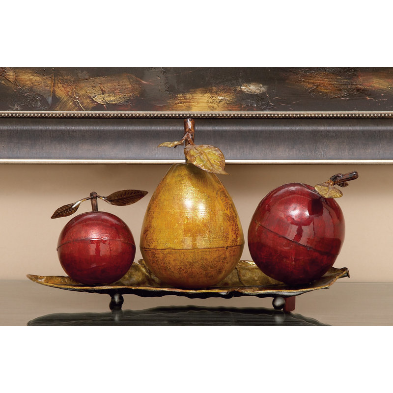 Food & Beverage Figurines & Sculptures, 9" H x 19" W x 10" D, Red