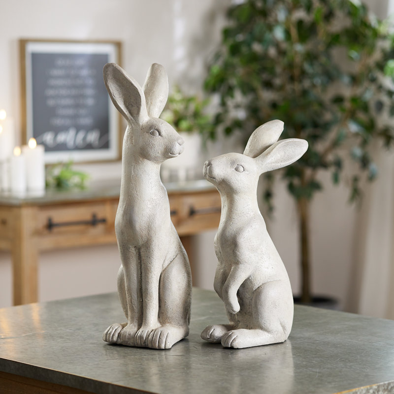 Ensemble de 2 statues de jardin Lovelace Gulledge