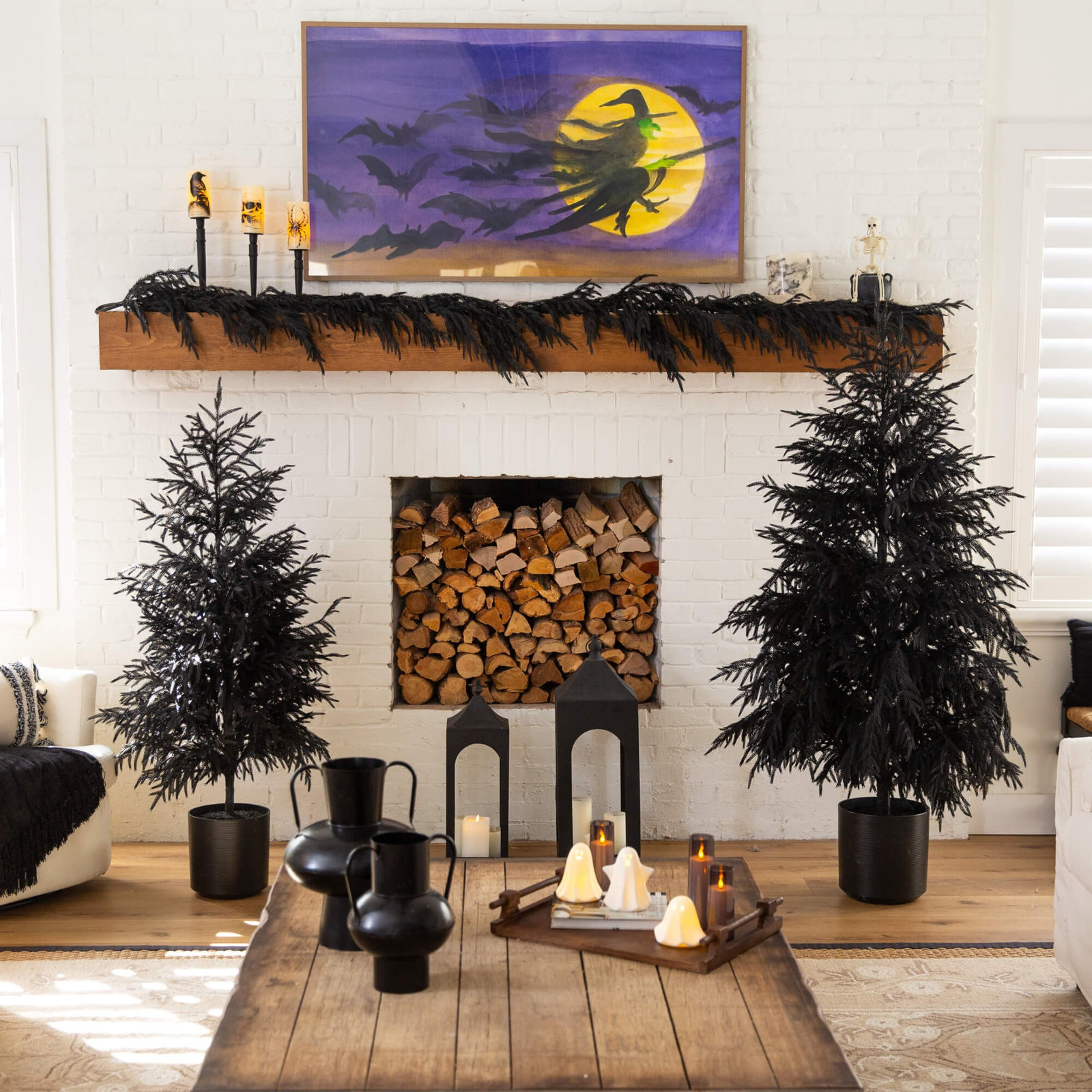 Pine Christmas Tree, 6" H x 40" W x 11" D