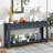3-Drawers Storage  Console Table with Bottom Shelf for Entryway Hallway-1688039522