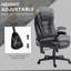 Fauteuil de massage vibrant 6 points avec chaleur lombaire, noir