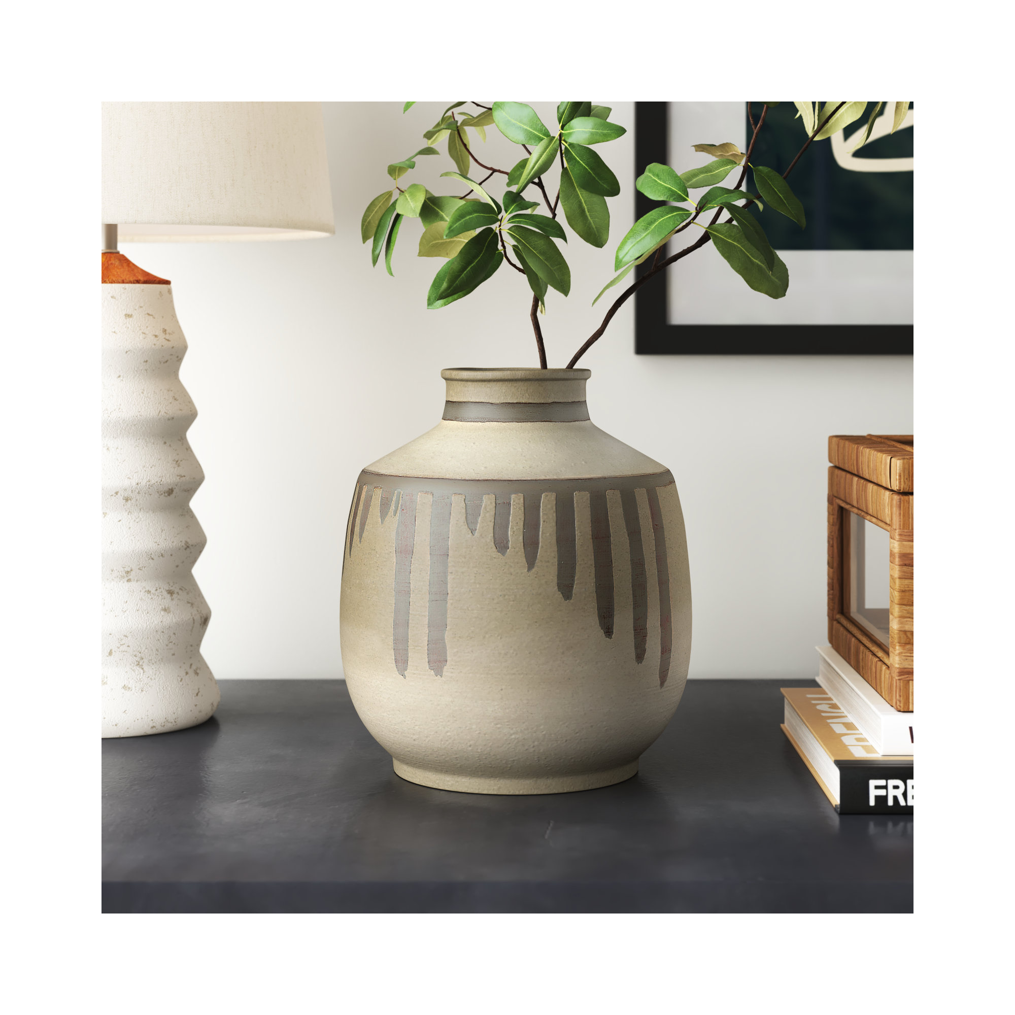 Arletta 10'' Terracotta Table Vase