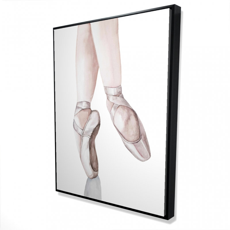 Ballerine, reproduction de pieds sur toile