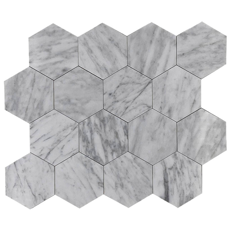 10.25" x 10.25" Marble Mosaic Wall Tile