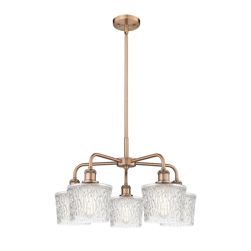 Lustre bol 5 lumières Iverson, Cuivre antique