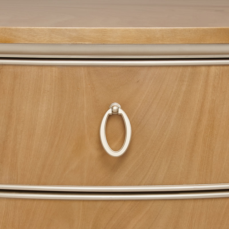 Villa Cherie Highboy Chest, Gray/Caramel
