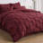 Bedsure Cal King Burgundy Pintuck Bed-in-a-Bag - Dark Red Pinch Pleat Comforter Set with Sheets, Pillowcases & Shams (Set of 7)-110327222-105523224