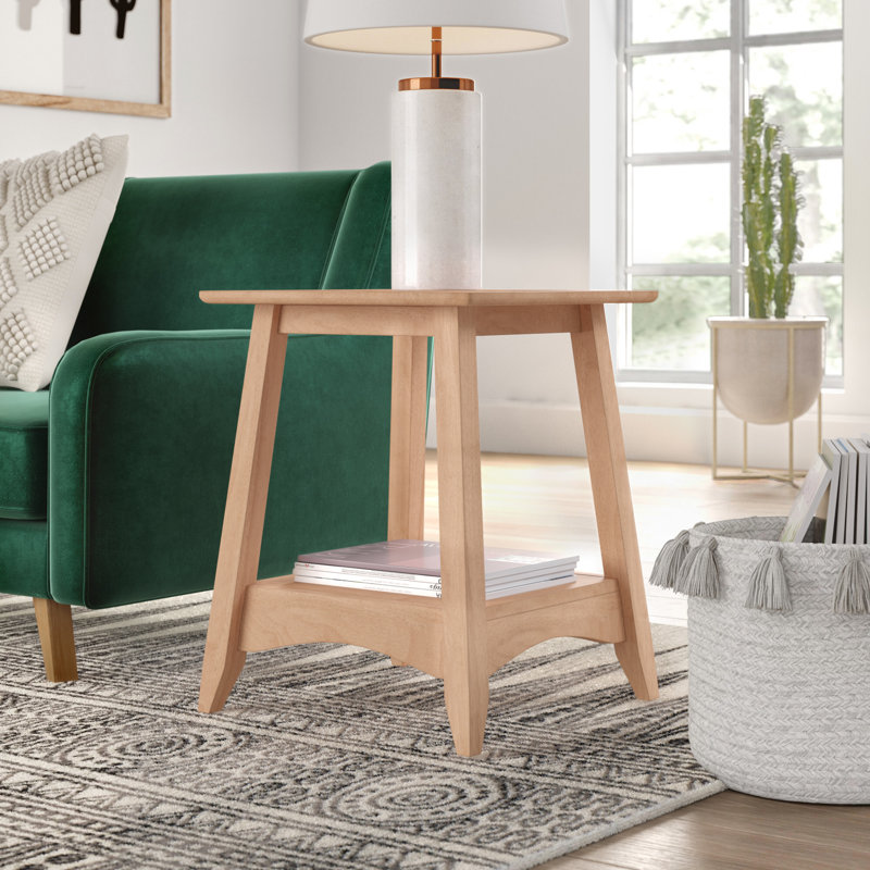 Manatuto Solid Wood End Table