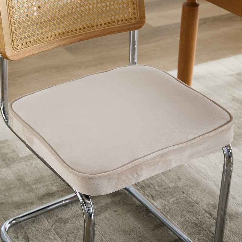Ensemble de 2 chaises de salle à manger de style Mid-Century moderne (sans table de salle à manger), Beige