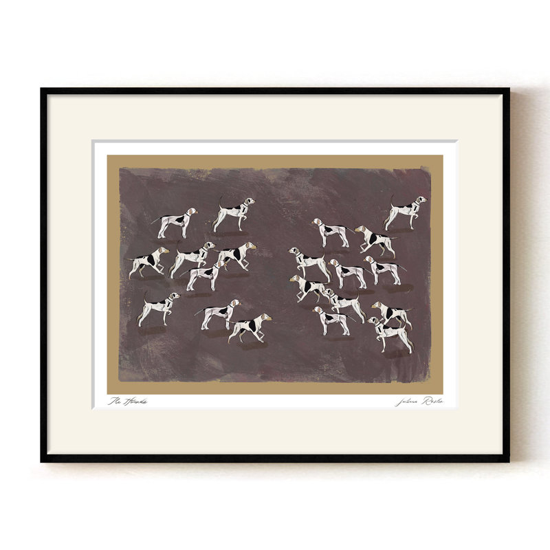 The Hounds, Black, 36" H x  48" W