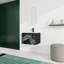 Meuble-lavabo flottant mural avec lavabo en céramique