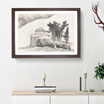 Pagoda by Gong Xian - Framed Print