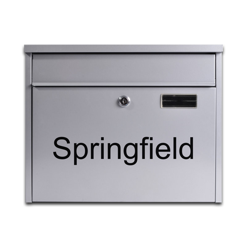 Lillydale Steel Wall Mounted Letter Box, Yes