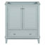 Meuble-lavabo 30 po sans lavabo, base seulement, armoire de salle de bain multifonctionnelle avec portes et tiroir, structure solide et panneau de fibres à densité moyenne-111640964
