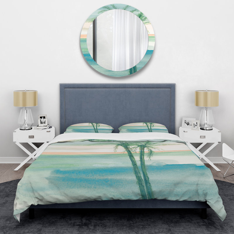 Ensemble de housse de couette Vintage Beige Minimalisme, Housse de couette très grand + 2 taies décoratives