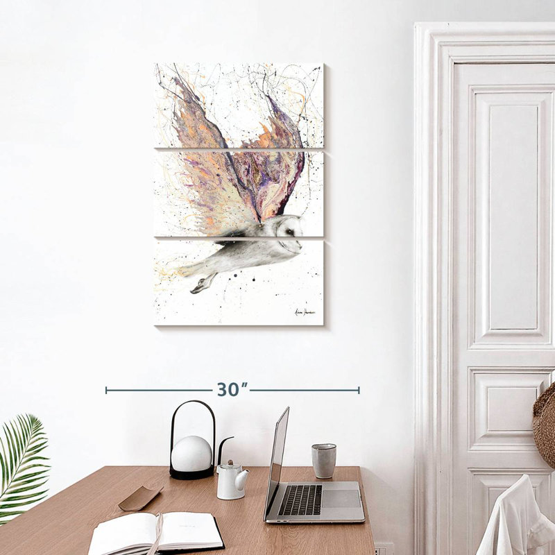 Brampt Heart Winged Owl, 32" H x 20" W