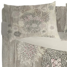 Iveta Abolina Microfiber Floral, King, Gray Floral
