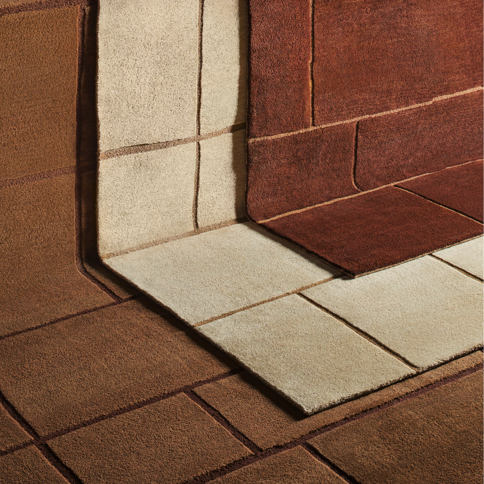 Hand-Tufted Wool Rug, 2'x3', Brown