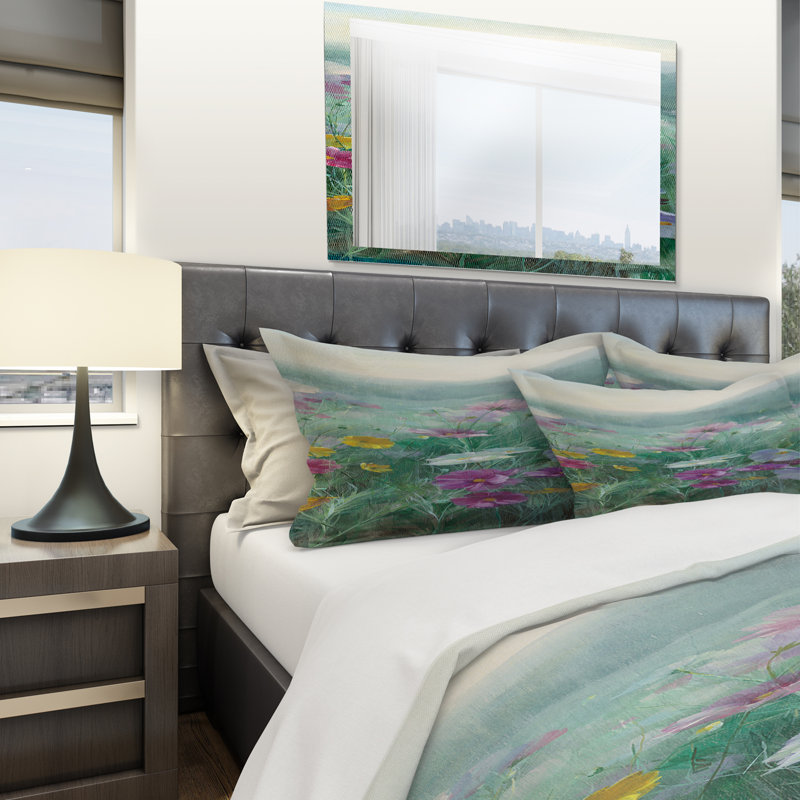 Cosmos at Dawn III - Ensemble de housse de couette Farmhouse - Microfibre de polyester