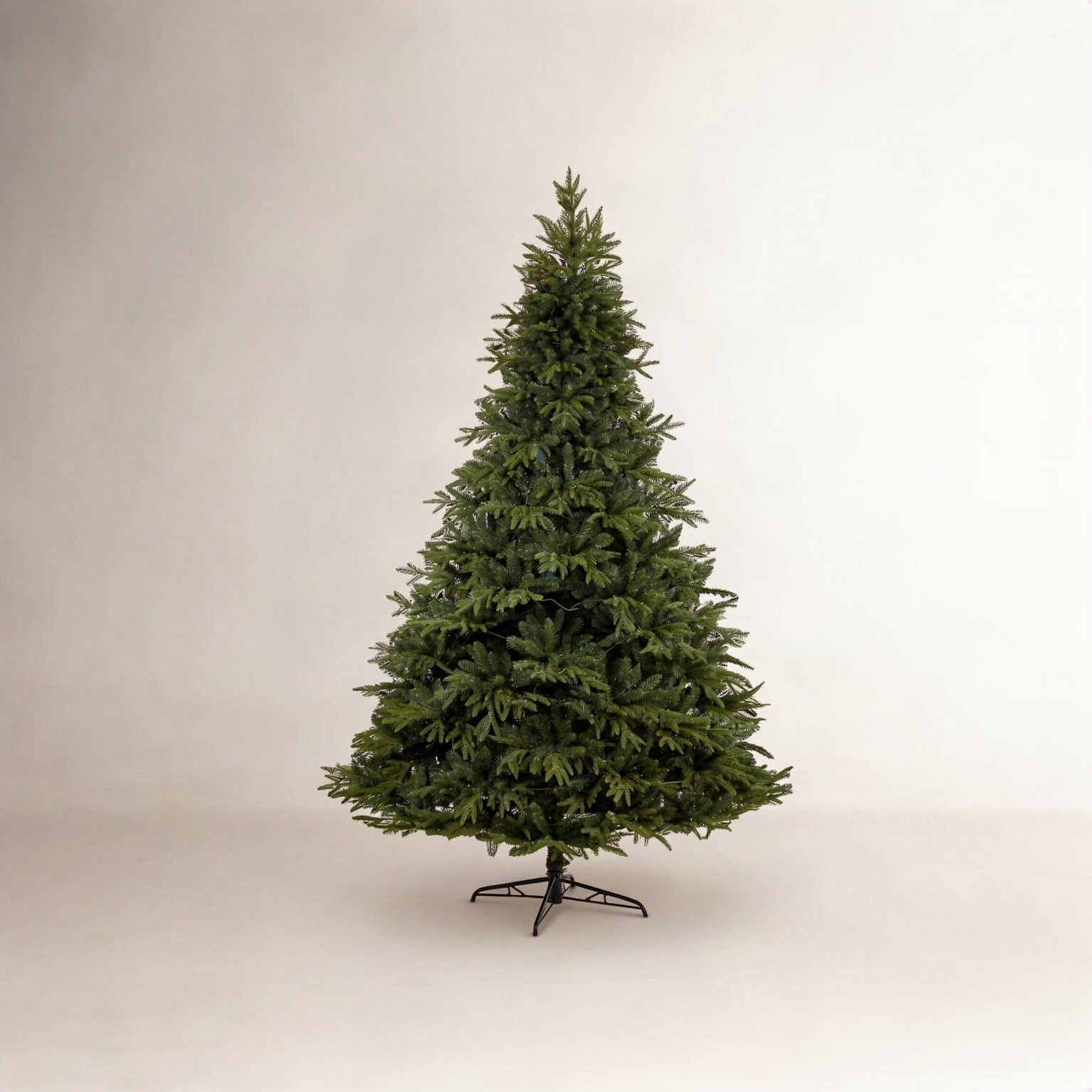 Green Lighted Artificial Christmas Tree, 9' H