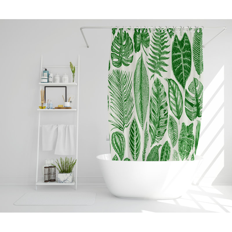 Meleri Polyester Shower Curtain Set, 168cm H x 168cm W