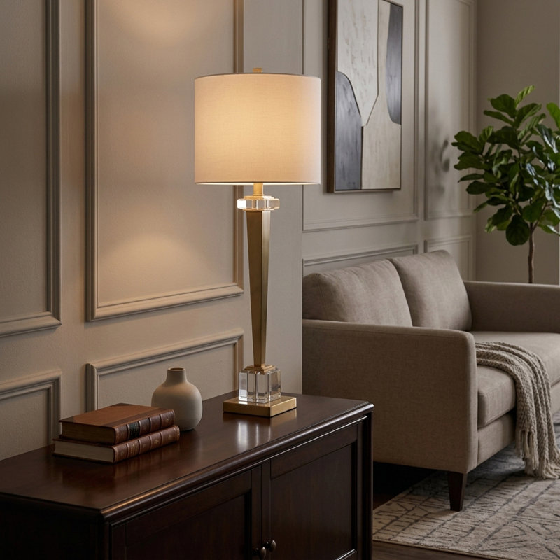 35" Prato Gold Table Lamp