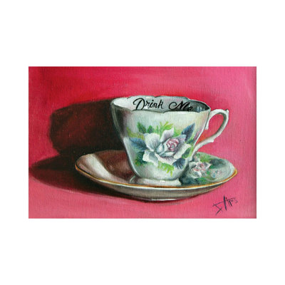 Drink Me by Salma Nasreldin - Wrapped Canvas Print