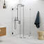 Illume 35 in. x 32 in. x 78 in. 90-degree Fully Frameless Wall Hinged Glass Shower Enclosure-1213761639