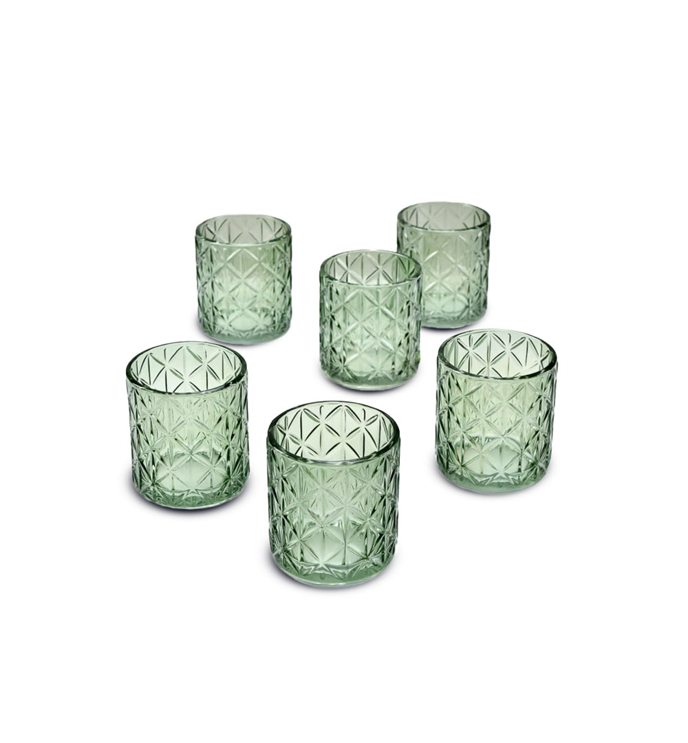 3.25'' H Glass Tabletop Votive Holder (Set of 6) The Holiday Aisle®