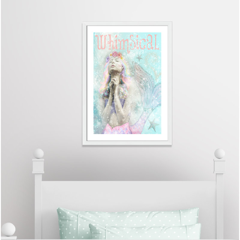 Impression sur papier sirène, H 36,5 po x l 26,5 po x P 0,625 po, Encadré plat blanc