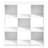 Pelli Cubic Storage Cabinet Bookcase 9 Cube White Modern Durable Bookshelf for Home Office Storage-1242355765-1242356663