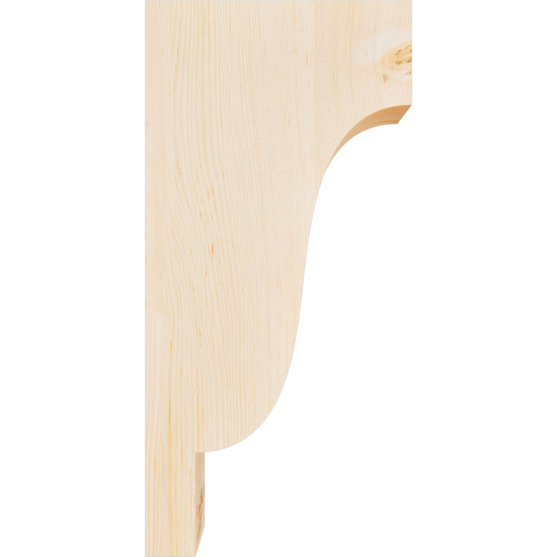Newport Corbel, H 24 po x l 3,5 po x P 12 po, Sapin de Douglas, Lisse