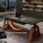 Black Rectangle Height-adjustable with 2 Drawers Standing Desk-235280190
