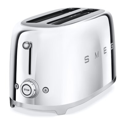 SMEG 50's Retro Style Aesthetic 4 Slice Toaster -  TSF02SSUS