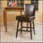 30.25'' High Swivel Bar Stool,Brown