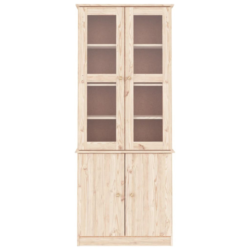 Aariona 77cm Solid Wood Sideboard, Brown