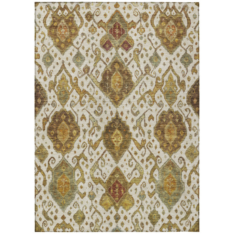 Machine Washable Indoor/Outdoor Mattis ACN2306 Global Rug, Rectangle 10' x 14'