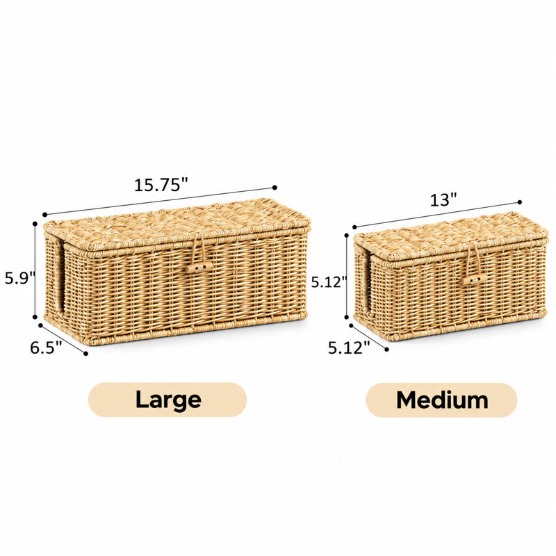 Cable Management Box, Natural Set