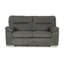 Causeuse coulissante en polyester gris minéral 72 po Yido