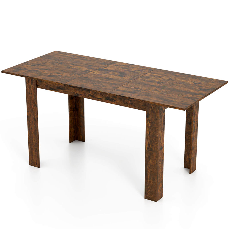 47”-62” Extendable Dining Table for 4-8 People for Dining Room Home Office Brown, Brown