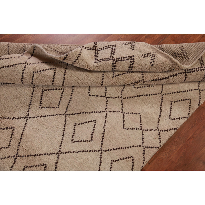 Tapis oriental à motif treillis marocain 5 x 8