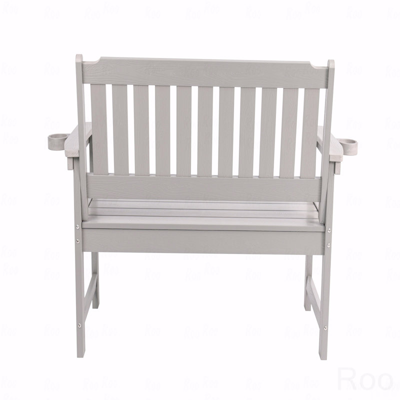 Banc d'extérieur, écologique et recyclable, Gris