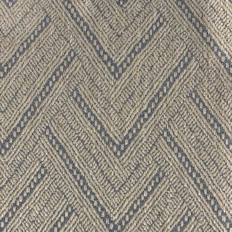 Coussin abstrait triangles, 20" x 30", Bleu